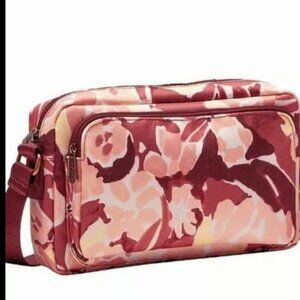 Thirty One All Zipped Up Crossbody Sunset Blooms - NEW